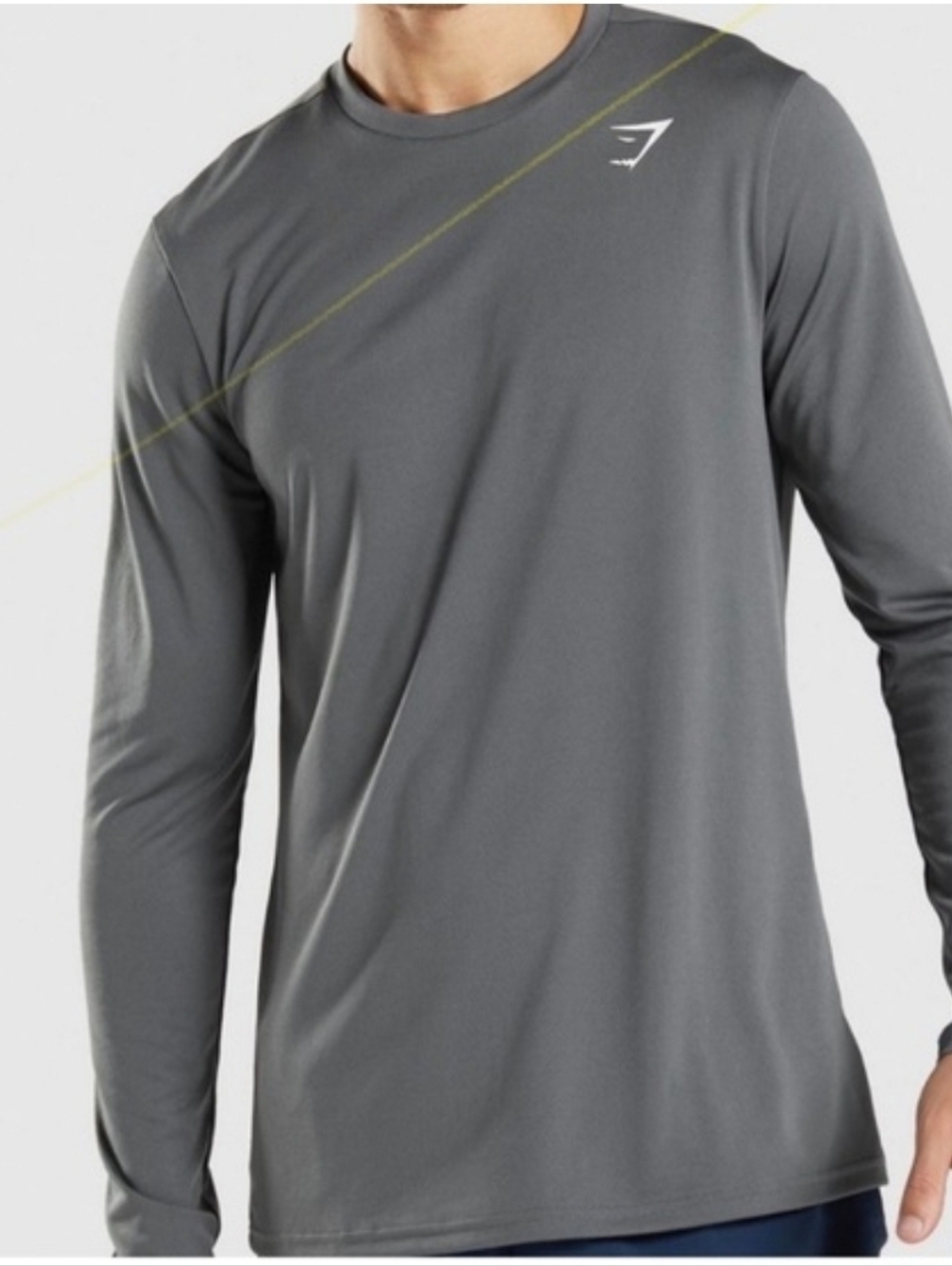 Gymshark Gray Logo Fleece Lined Sweatshirt